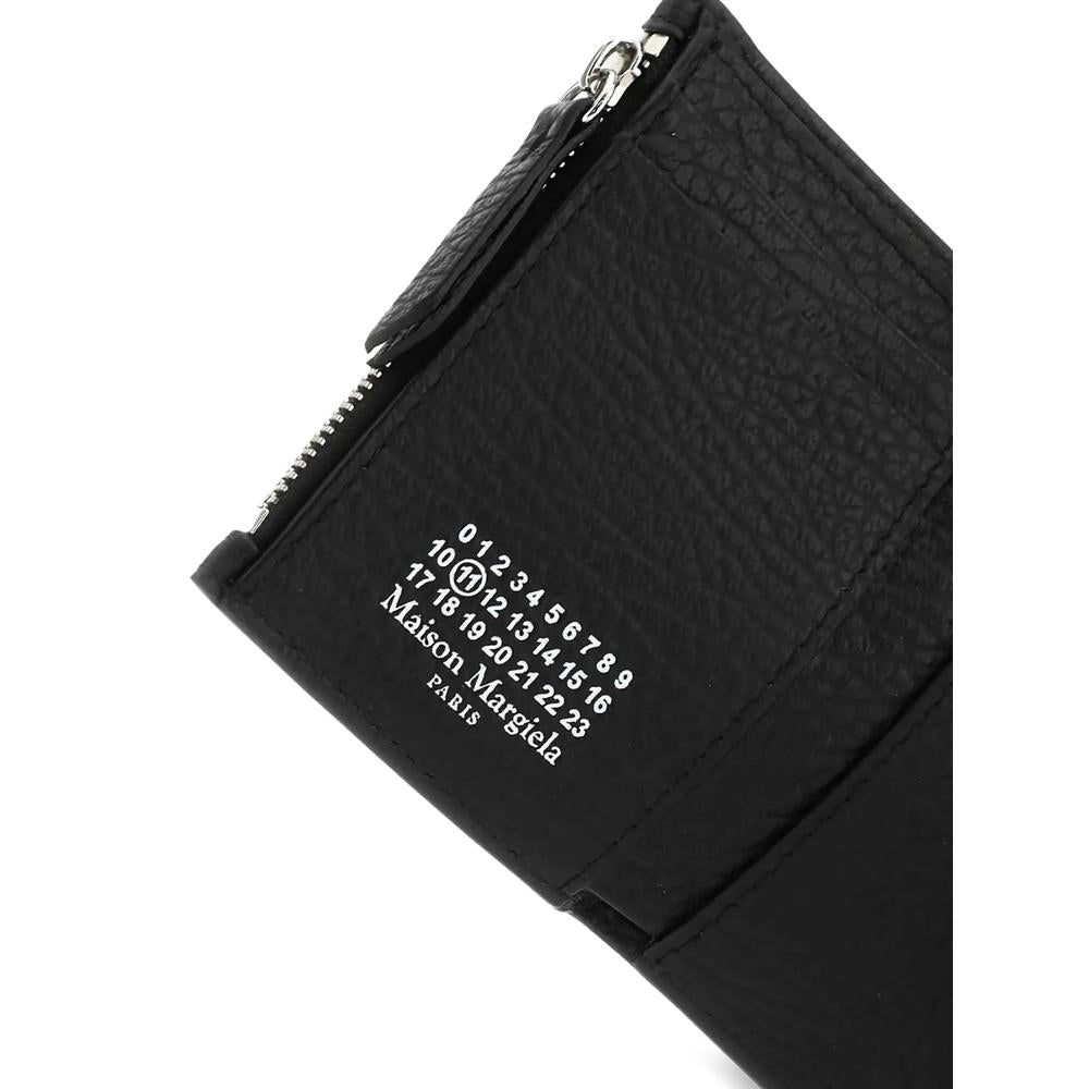 Maison Margiela Black Leather Bifold Medium Wallet