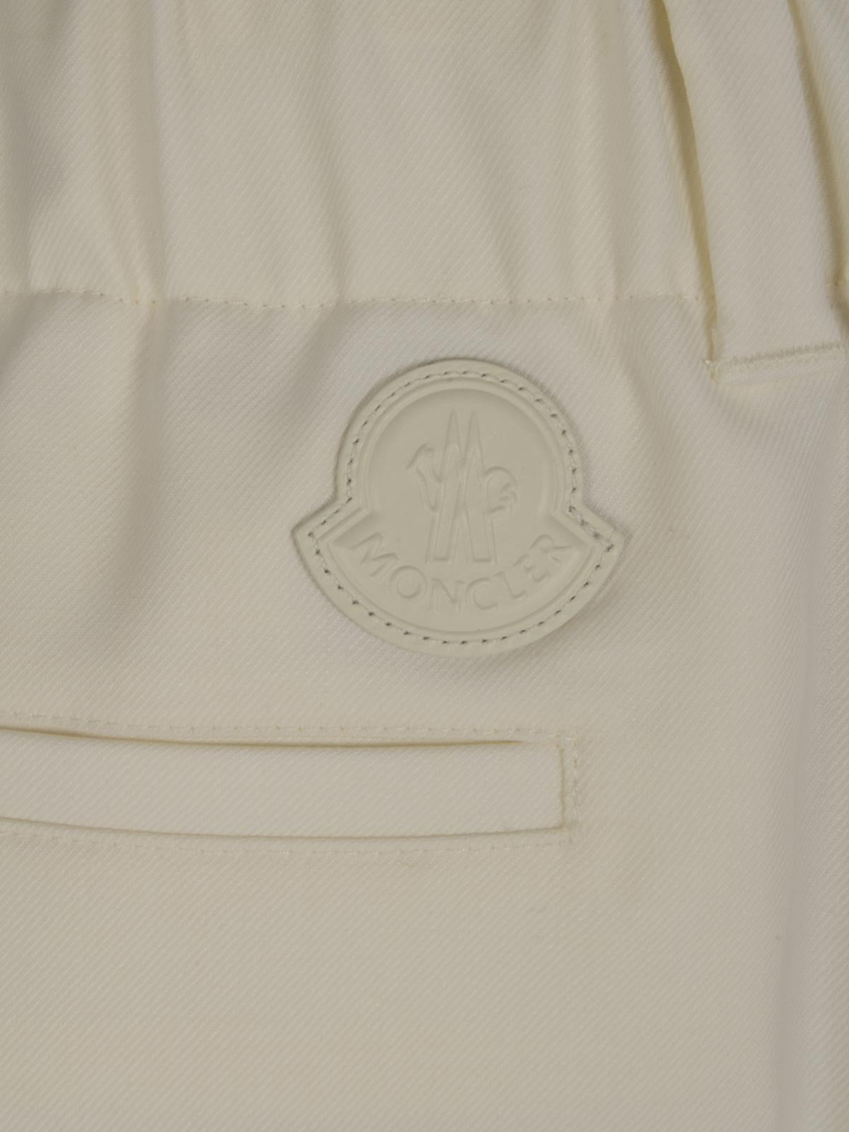 Moncler Beige Wool Classic Trousers
