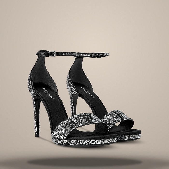 Louis Vuitton Men's Black Gala Platform Sandals 1AJOS6