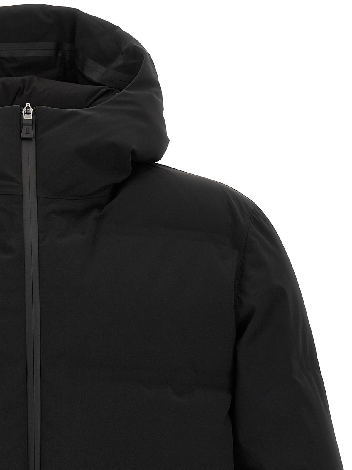 Herno Nylon Down Puffer Jacket Men Black