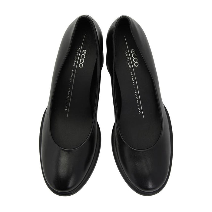 ecco Scalloped LX55 Women’s Leather Pumps Black