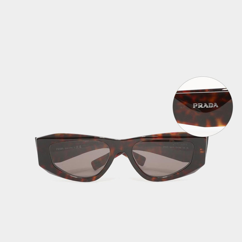 PRADA Acetate Root Tortoise Unisex Sunglasses