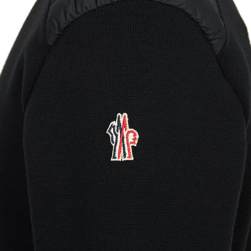 Moncler Grenoble Girocollo Black Wool Crewneck Sweater Men