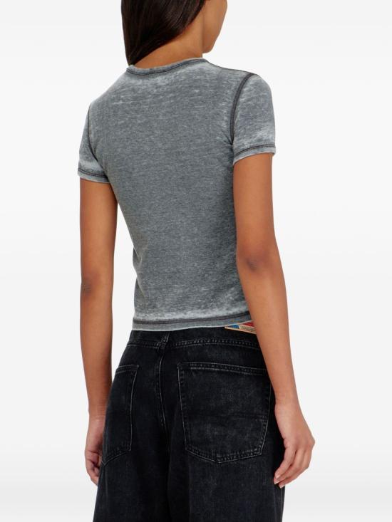 DIESEL Short Sleeve T-Shirt White Women’s Cotton Tee