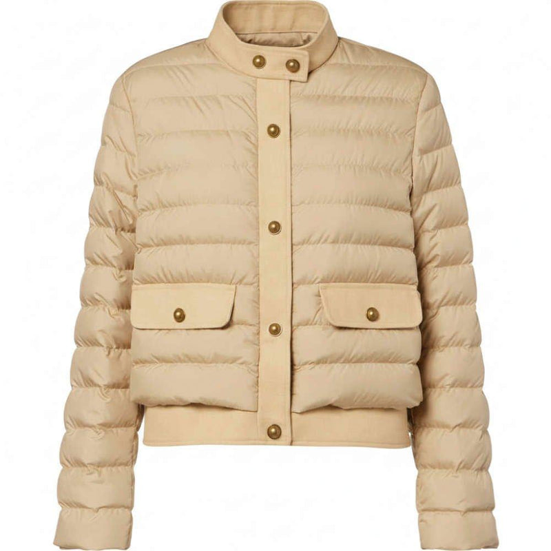 Moncler Beige Lightweight Puffer Jacket for Women