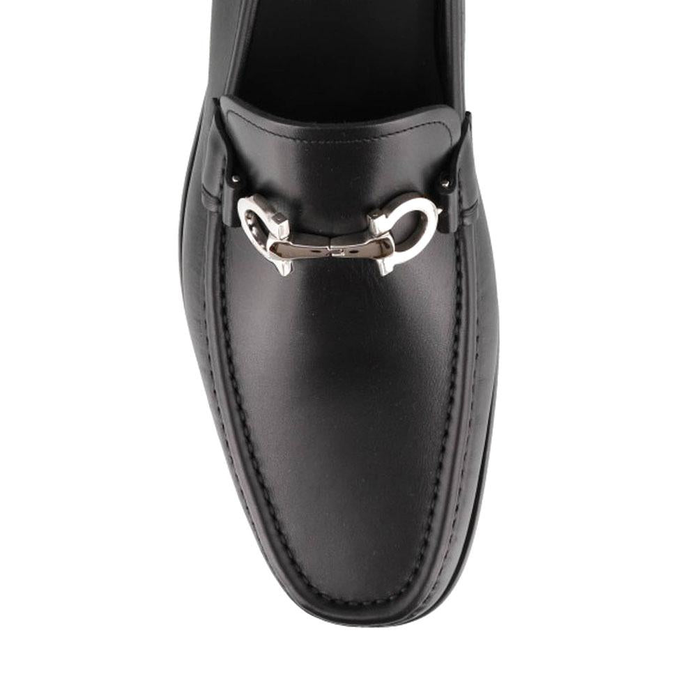 Ferragamo Chris Black Men’s Leather Loafers A881 686084