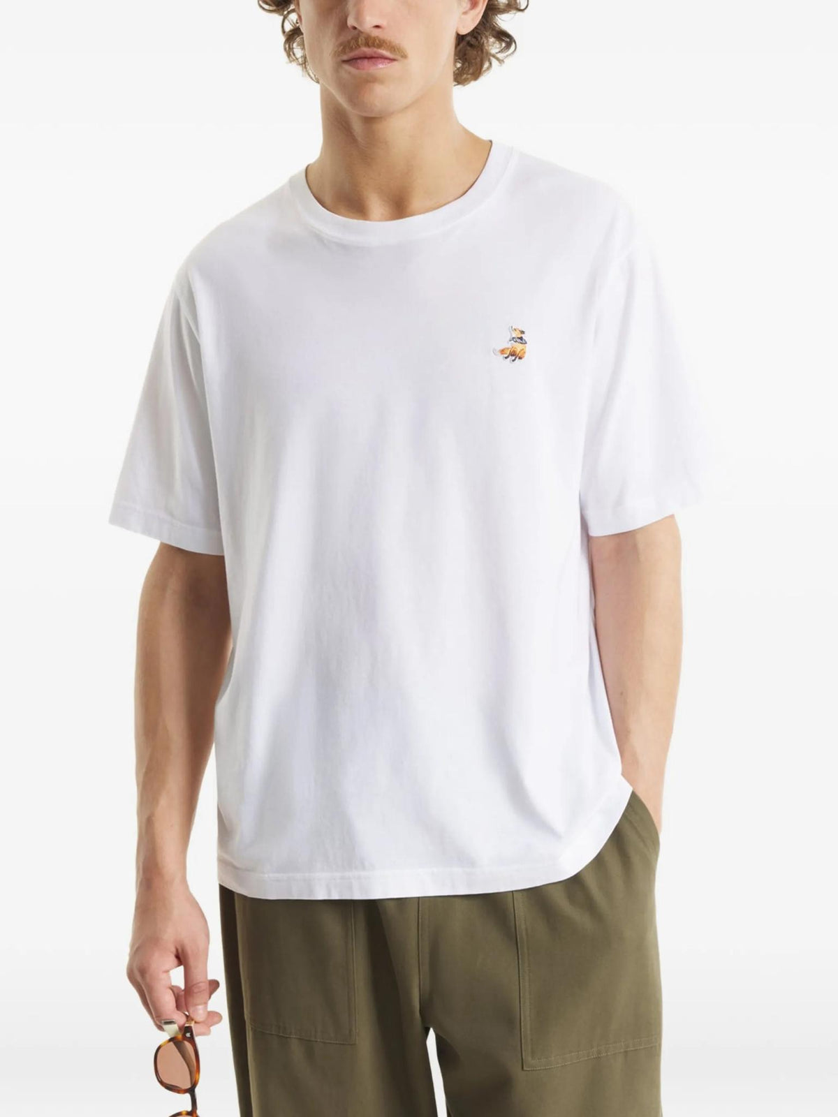 Maison Kitsune Cotton Short Sleeve T-Shirt for Men