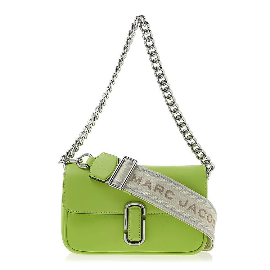 Marc Jacobs The J Marc Shoulder Bag Green Leather Women’s Shoulder Bag