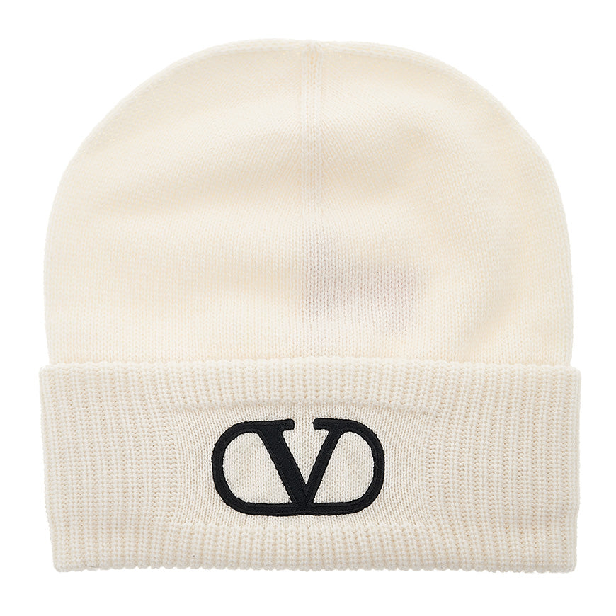 VALENTINO Women's Wool Signature Logo Beanie 1W2HB01C LZC A03 1