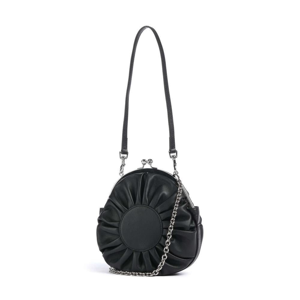 Vivienne Westwood Louisa Frame Crossbody Bag Black Leather