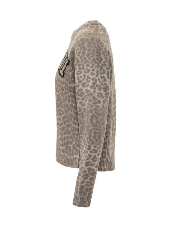 GANNI Almond Milk Crewneck Knit Sweater