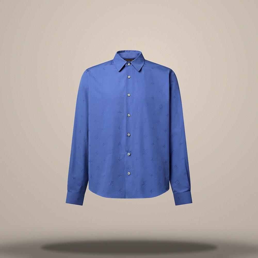 Louis Vuitton Monogram Embroidered Long Sleeve Women's Shirt