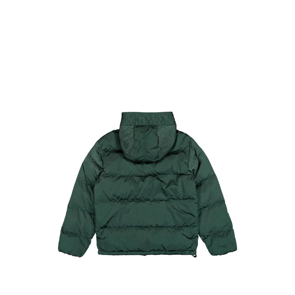 STONE ISLAND Black Nylon Down Puffer Jacket for Men