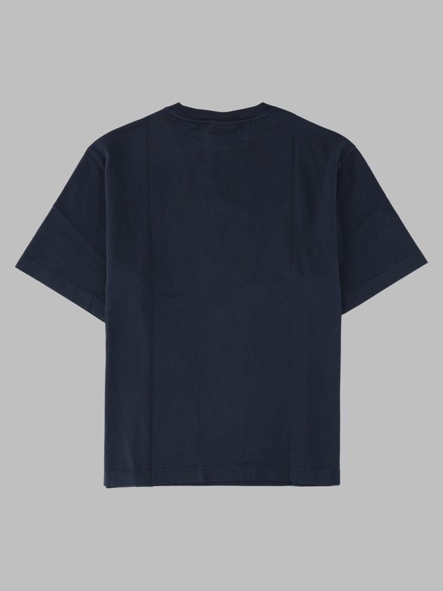 Maison Kitsune Cotton Short Sleeve T-Shirt Navy Men