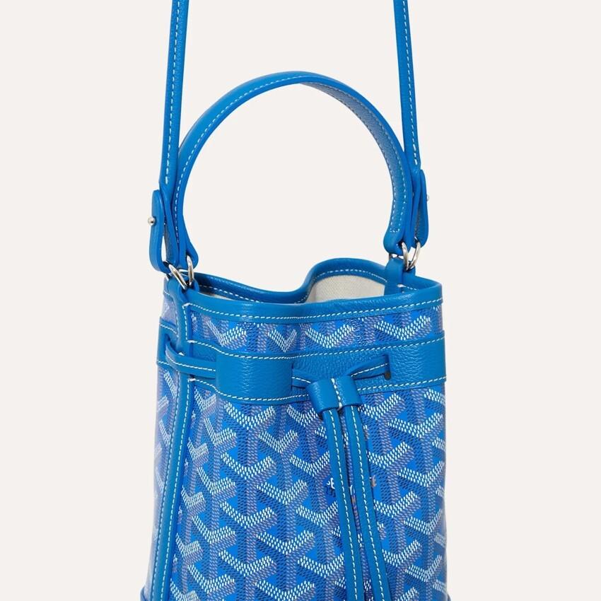 GOYARD Petite Flot Mini Bucket Bag Women’s Tote Mint Canva PEFLOT MINTY 10CL 10P