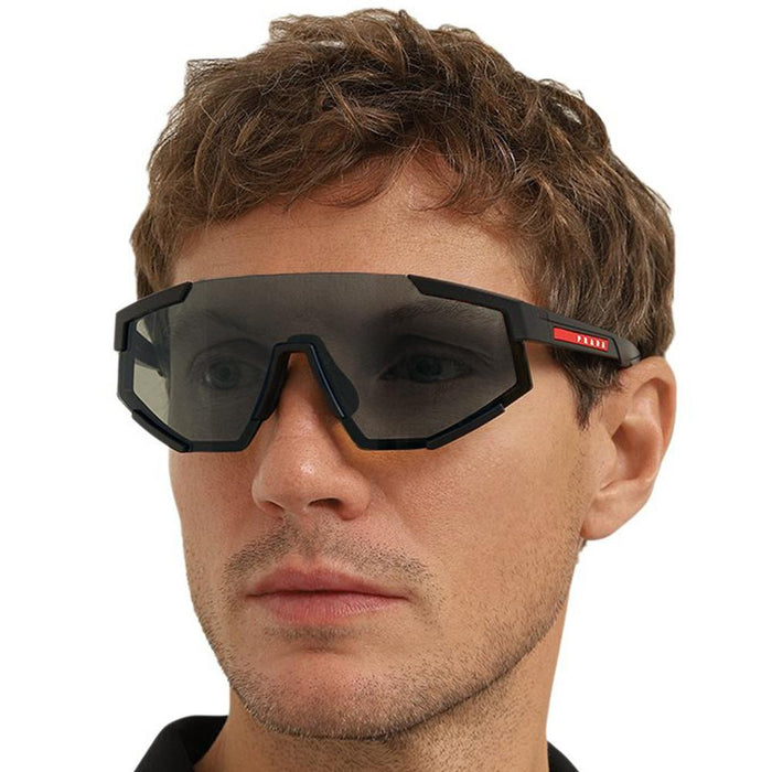 PRADA Black Sport Shield Sunglasses Unisex Golf Cycling