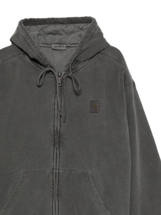 CARHARTT WIP Black Garment Dyed Vista Hooded Jacket