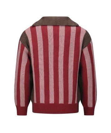 Andersson Bell Zip-Up Knit Sweater for Men ATB1370M RED DOM