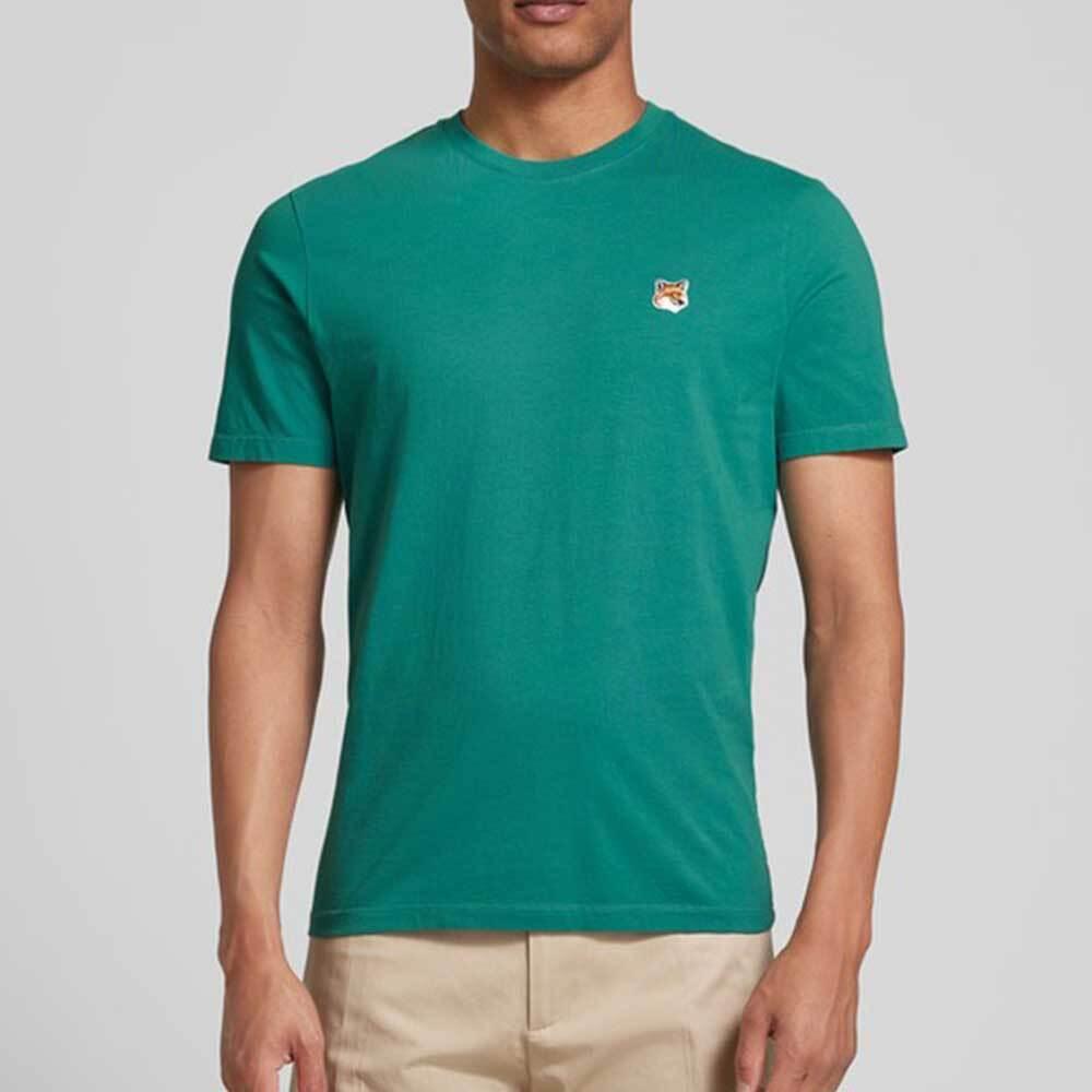 Maison Kitsune Fox Head Patch Regular T-Shirt