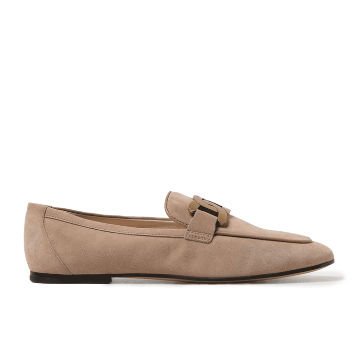Tods Gommino Suede Chain Loafers for Women XXW79A0DD00D8W C806