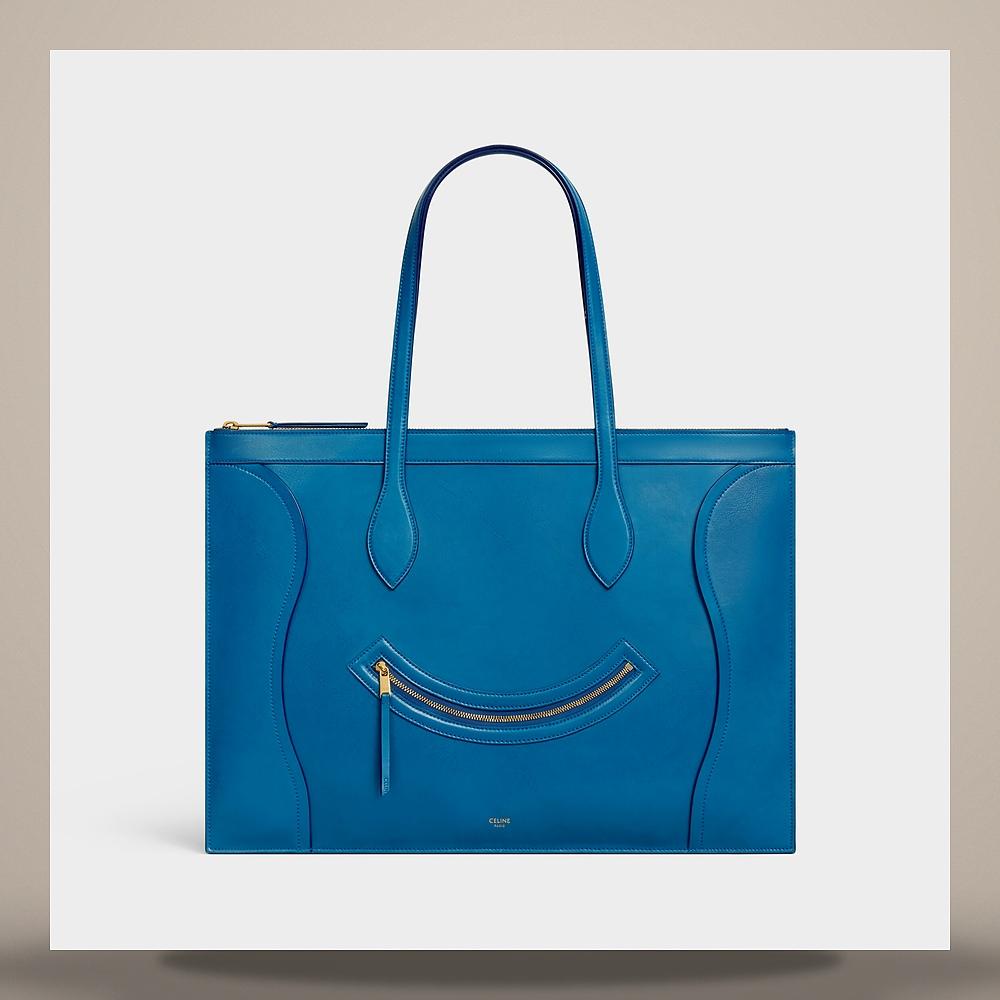 CELINE Trio Flap Soft Lambskin Rice Tote Bag 10P862O86 01RC