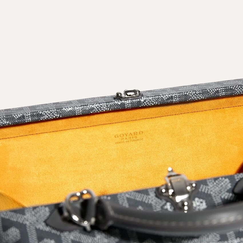 GOYARD Gray Grand Hotel Trunk Tote Bag for Women GHOTELPMLTY51 CL51P