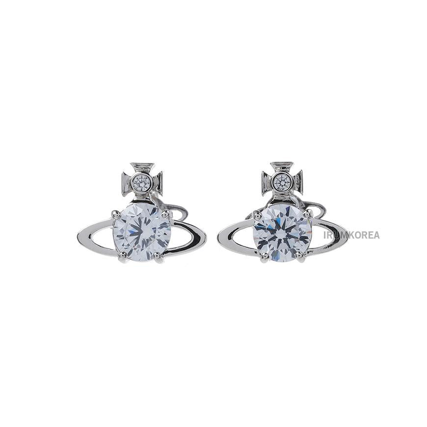 Vivienne Westwood SS26 Women’s Reina Earrings Silver Tone