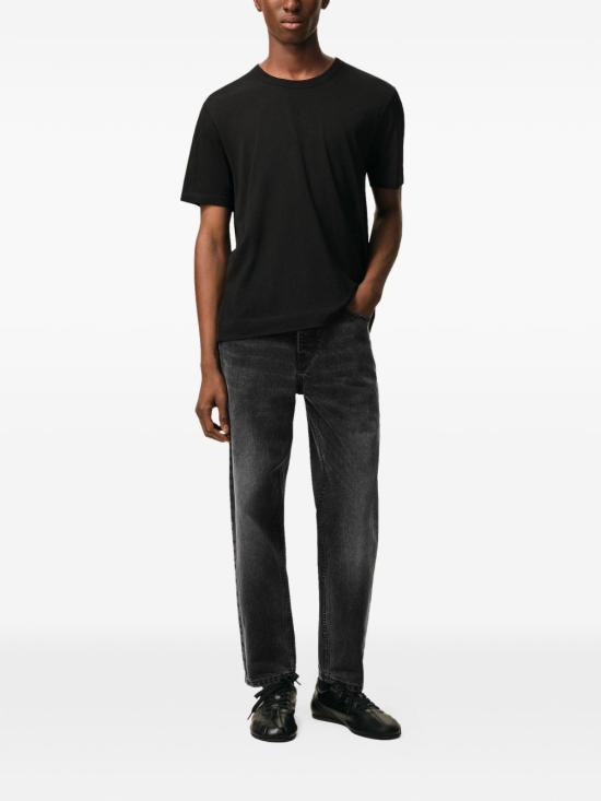 AMI Tapered Fit Denim Jeans for Men HTR103 DE0124 031 BLACK DOM