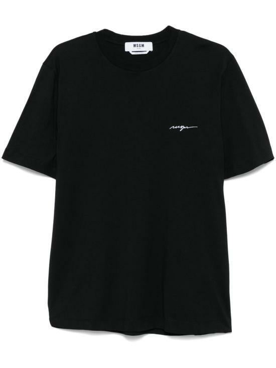 MSGM Small Logo Cotton T-Shirt for Men 3840MM141 257002 99