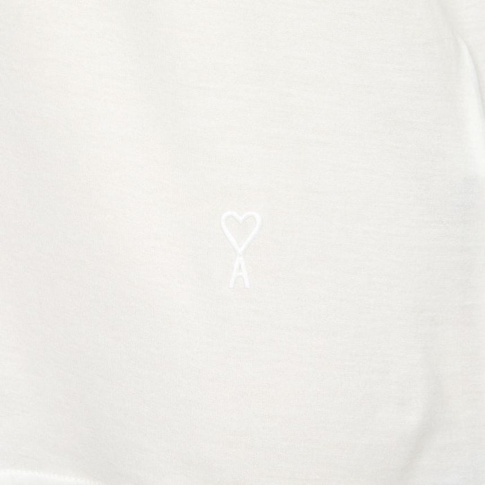 AMI Men’s Short Sleeve T-Shirt Ivory Cotton Tee