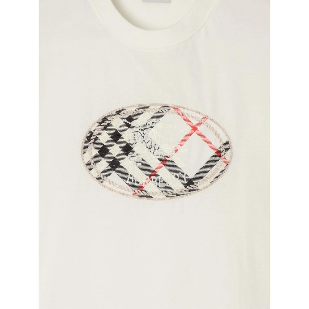 BURBERRY Black Cotton Short Sleeve T-Shirt for Men