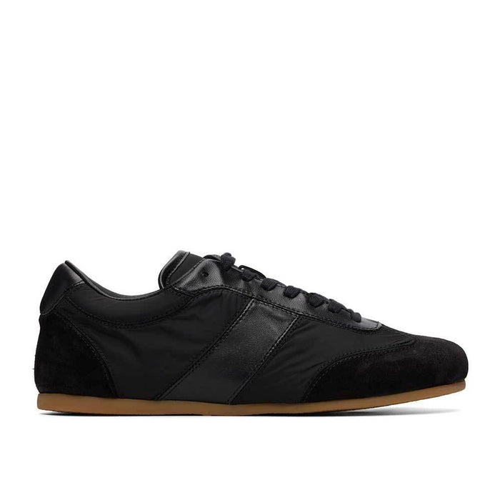 Lemaire Men's Suede Leather Low-Top Sneakers Black