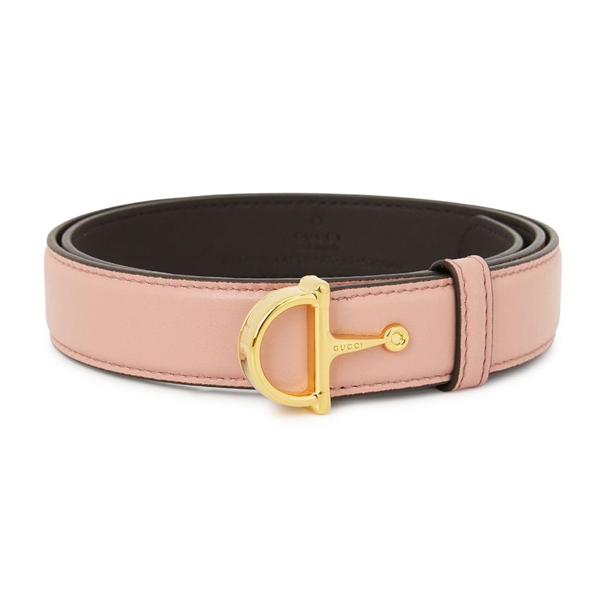 GUCCI Half Horsebit Leather Belt for Women 836993 AAEC2 5712