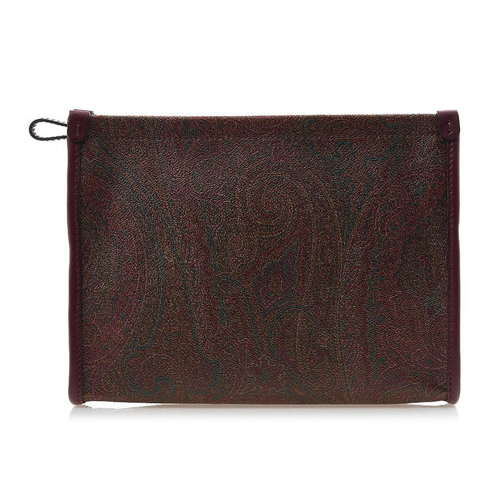 Etro Paisley Leather Women’s Clutch Bag