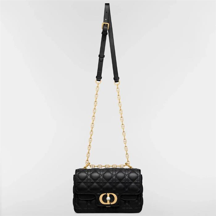 DIOR Jolie Small Top Handle Bag Black Leather Shoulder Bag