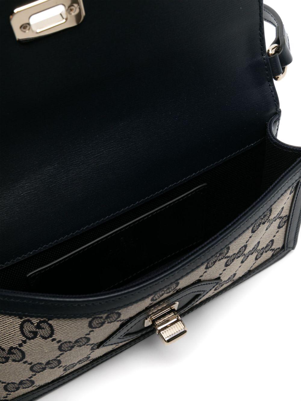 GUCCI Blue Leather Shoulder Bag