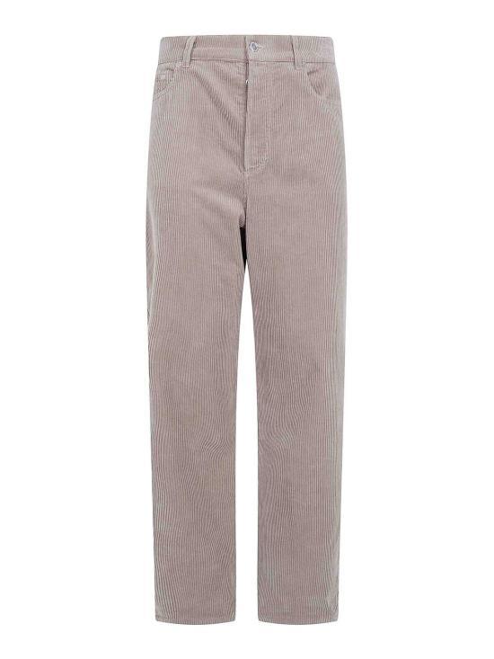 A.P.C. Beige Straight Classic Pants for Men Cotton Blend