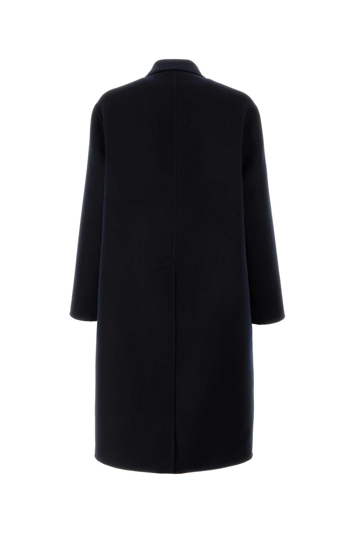 GUCCI Blue Wool Trench Coat for Men