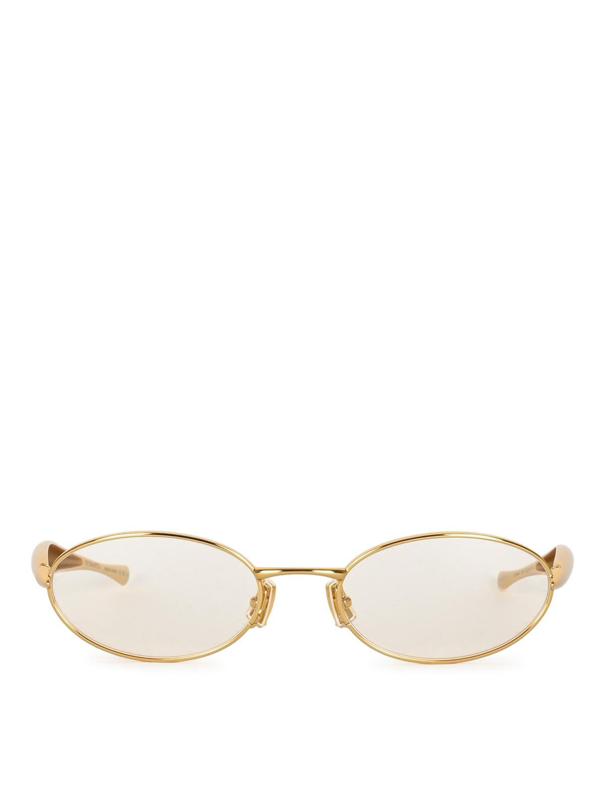 Bottega Veneta Black Acetate Rectangle Sunglasses