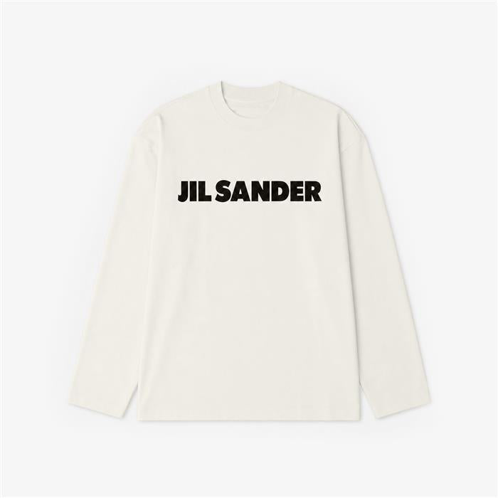JIL SANDER Logo Long Sleeve T-Shirt for Women J03GC0136 J45148 102