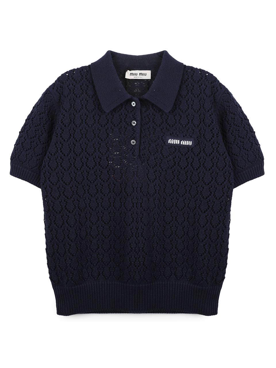 Miu Miu Cotton Polo Shirt MML06V 191A F0008