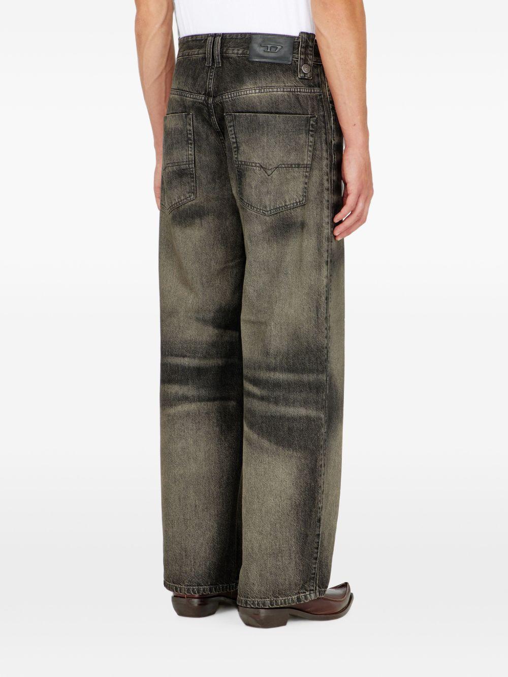 DIESEL Blue Denim Straight-Leg Jeans for Men