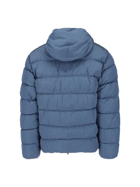 CP Company Orion Blue Leather Jacket for Men