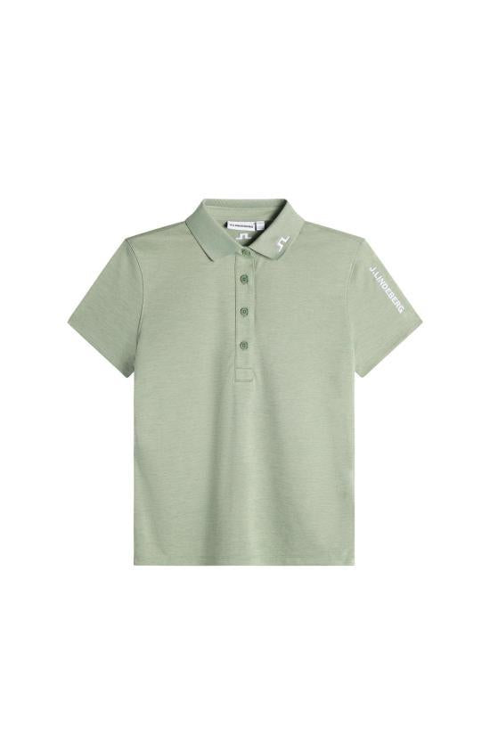 J LINDEBERG Women’s Polo Shirt GWJT14814M541 HEDGE GREEN MELANGE DOM