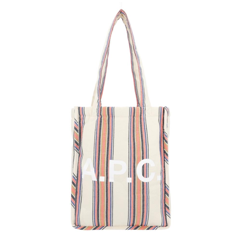A.P.C. COHIA Lou Leather Tote Bag M61442 AAD ECRU