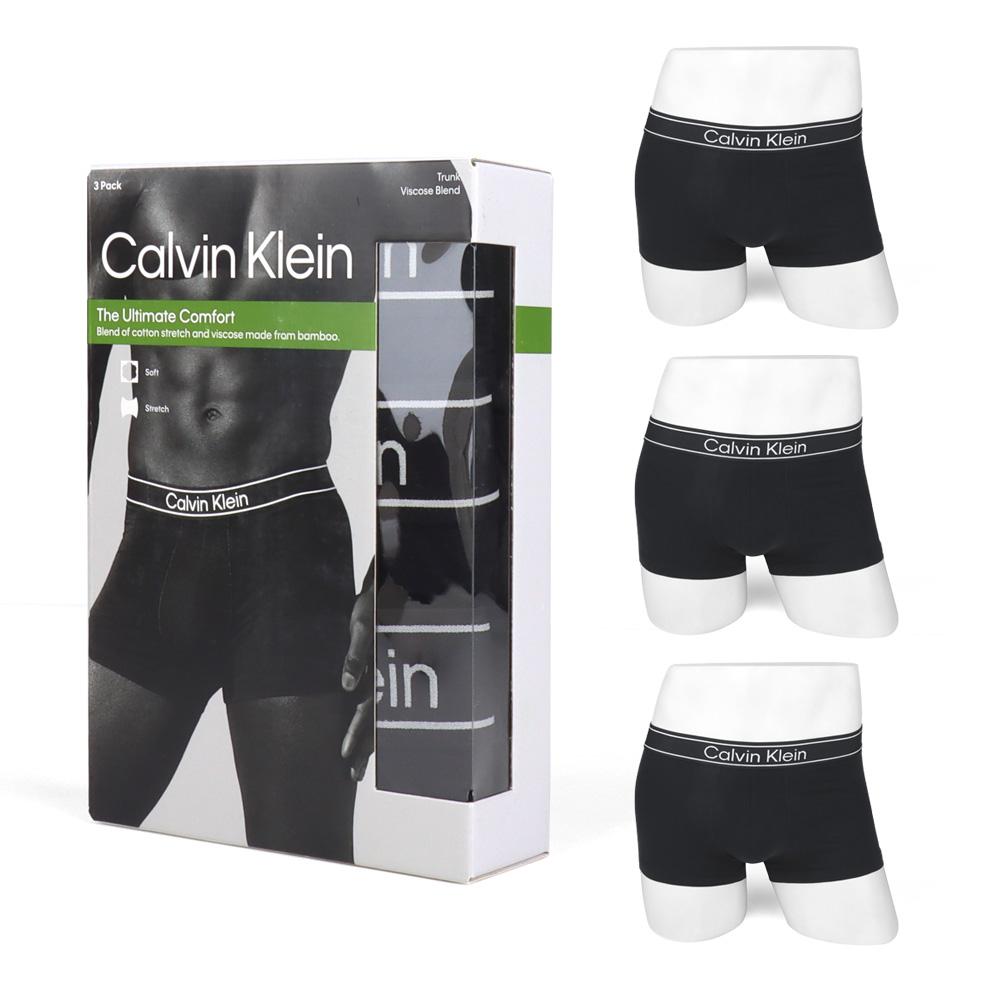 Calvin Klein Men’s Low Rise Viscose Boxer Briefs 3-Pack Underwear NP2829O 001
