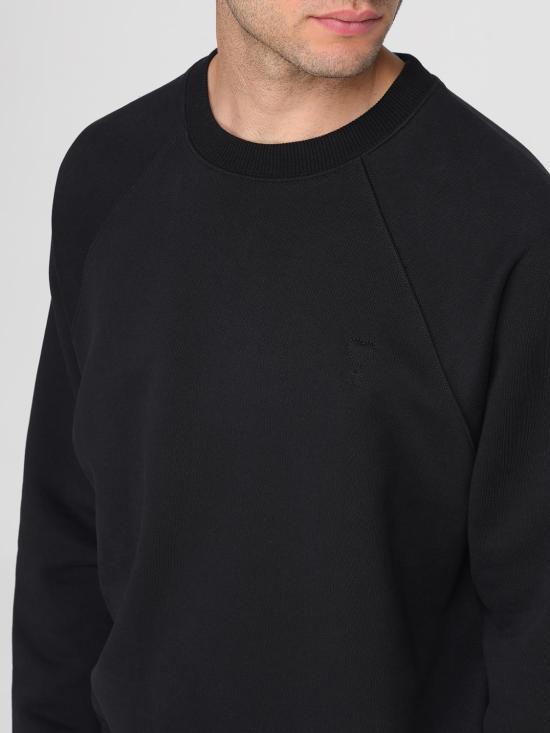AMI Black Long Sleeve Sweatshirt