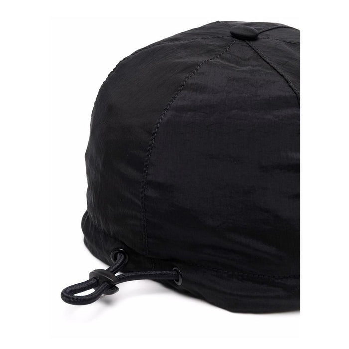 STONE ISLAND Logo Embroidered Nylon Cap Black