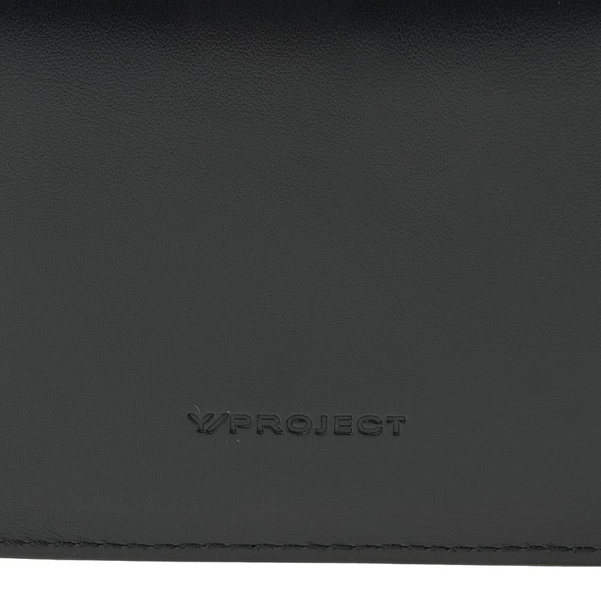 Y PROJECT Y Logo Mini Crossbody Bag Black Silver WBAG16 S24 S27