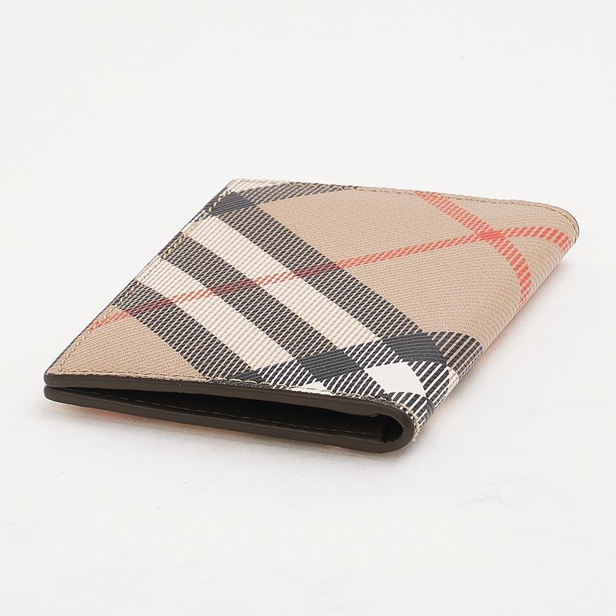 BURBERRY Men’s Check Folding Card Holder Wallet